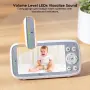 Бебешки монитор Boifun без WiFi, камера и аудио, 4" 720P IPS екран, 1 камера, снимка 4