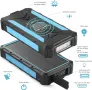 Външна батерия 36000 mAh, соларен Powerbank с Qi безжично зареждане, USB и USB C изход, със соларен , снимка 3