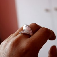Стилен и елегантен сребърен пръстен модел R077, снимка 4 - Пръстени - 28927708