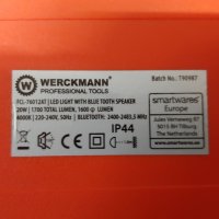 Професионална работна лампа Werckmann +Bluetooth, снимка 5 - Аксесоари и консумативи - 30522089