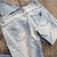 Двулицеви дънки Denim с принт цветя две лица, снимка 11 - Дънки - 31144248