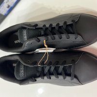 Черни кожени нови маратонки adidas номер 47,3, снимка 4 - Маратонки - 38299346