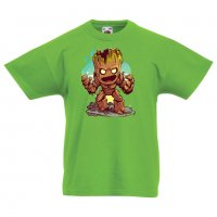 Детска тениска Marvel Groot 2 Игра,Изненада,Подарък,Геймър,, снимка 9 - Детски Блузи и туники - 36716809