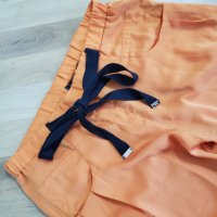 Спортен тънък Оранжев панталон с връзки Elisabetta Franchi, снимка 5 - Панталони - 34177302