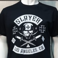 Нова мъжка тениска с дигитален печат на музикалната група Slayer - Los Angeles CA, снимка 7 - Тениски - 36871514
