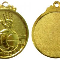 Медал 5 см волейбол с трикольорна лента. Предлага се в три цвята: златен, сребърен и бронзов. Медалъ, снимка 2 - Волейбол - 31559796
