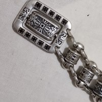уникална, арменска, сребърна броеница с черни камъни- De Laur- 13 топчета- балтухи, снимка 8 - Други ценни предмети - 42409056
