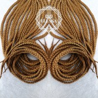 Опашка за Коса с Ластик и Плетени Плитки, Цвят Тъмно Рус КОД С360, снимка 4 - Аксесоари за коса - 29359432