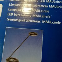 Немска настолна лед лампа MAUL LED​ design lamp ,Черна светодиодна лампа за четене, снимка 4 - Настолни лампи - 30242458