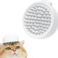 Jellyfish Силиконова четка за котки за ресане и масаж с бутон за почистване, снимка 6 - За котки - 44798181