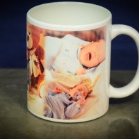 Керамична чаша за топли напитки с ПЕЧАТ НА ВАША СНИМКА, снимка 2 - Други - 30097215