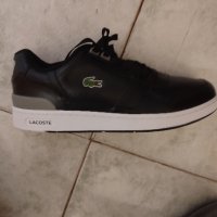 Нови мъжки обувки Lacoste ,естестествена кожа ,черни ,номер 45 ,подметка 28.5 см , снимка 2 - Спортни дрехи, екипи - 44203035