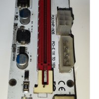 CHIPAL LED VER 008S PCI-E Riser Card PCI Express 1X to 16X Разширител за копачка miner, снимка 1 - Други - 44185040