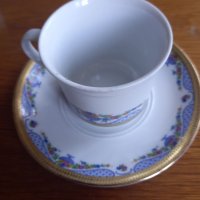 Порцеланова чинийка и чашка за кафе, снимка 1 - Чаши - 40515168