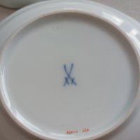  Фирма Майсен''Meissen Porcelain''чинийки за сладко и декорация, снимка 5 - Чинии - 42216690