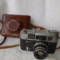 Фотоапарат Фед FeD 4 - 1965 г., с Кожен Калъф - Работещ, снимка 1 - Колекции - 44573806