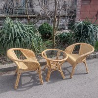 Ратанови  столове и маса, снимка 5 - Градински мебели, декорация  - 40040368