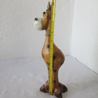 Кравичка  с рога Дървена фигура, дърворезба 31 см, дърво, снимка 11 - Статуетки - 31999464