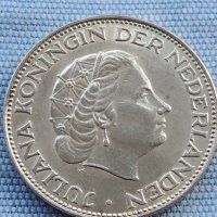 Сребърна монета 2 1/2 гулдена 1964г. Кралица Юлиана Нидерландска 39626, снимка 9 - Нумизматика и бонистика - 42755713