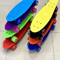 Пениборд скейтборд/penny board /led wheel/Пениборд светещ, снимка 3 - Скейтборд, ховърборд, уейвборд - 30904943