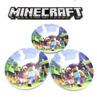 Minecraft Майнкрафт 10 бр парти чинии картонени, снимка 1 - Чинии - 29311787