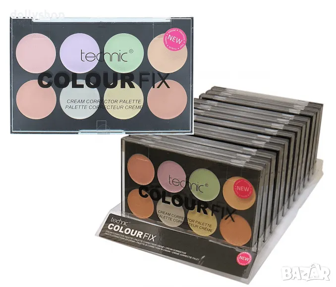 8 броя ЛОТ от Палитри 8 Цвята Коригиращи Коректори на Technic, снимка 1
