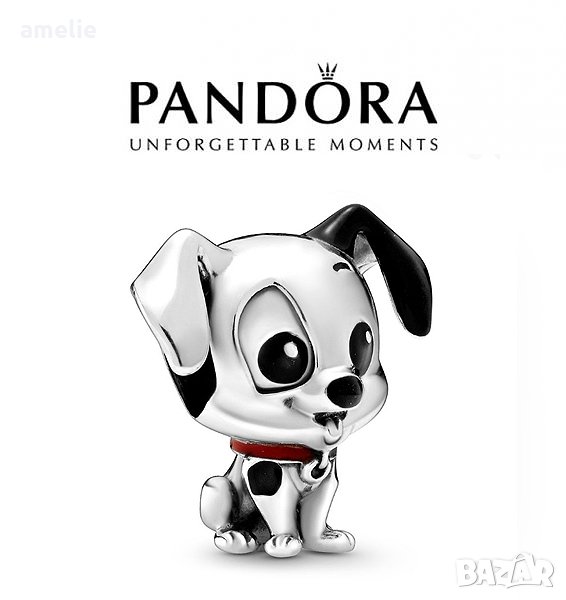 Черен Петък! Ново!Талисман Pandora Disney 101 Dalmatians Patch. Колекция Amélie, снимка 1