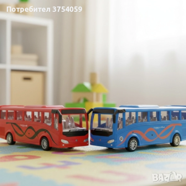 Истински автобус в мини вариант – радост за всяко дете Inertia Luxury Bus, снимка 1