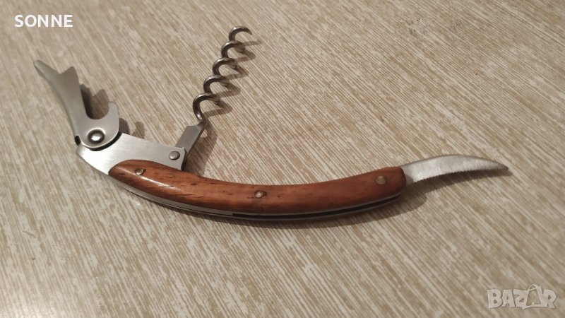 Джобен нож - неръждаема стомана и дърво, снимка 1