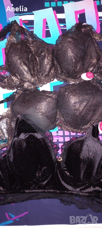 Лот 3 бр. Дамски Сутиени Лукс  Л ХЛ 85 С , снимка 1