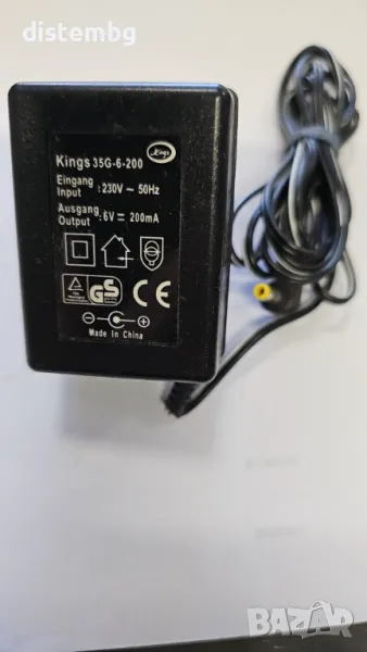 Захранване Kings 35G-6-200 ​Изход: 6V, 200mA. , снимка 1