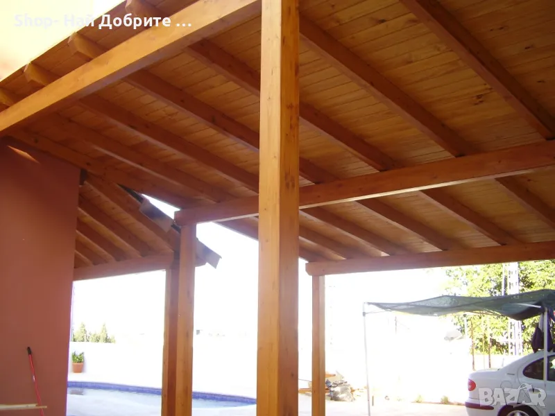 Покриви Навеси Строителство от Дърво, снимка 1