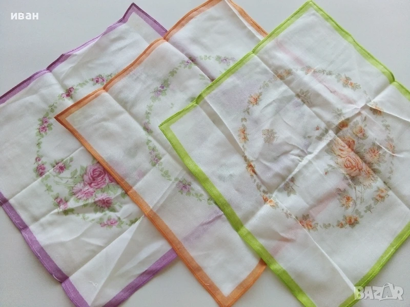 Стари,неупотребявани носни кърпи 1, снимка 1