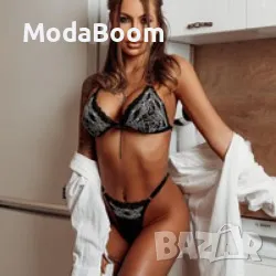 Дантелен комплект Black and White, снимка 1