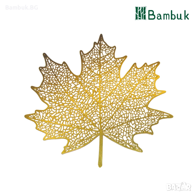 Книгоразделител ,,Кленов лист'', снимка 1