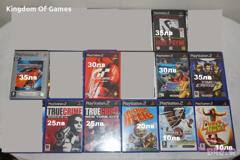 Игри за PS2 Max Payne/NFS Underground/Time Crisis 2 3/True Crime New York City/Gran Turismo 3/, снимка 1