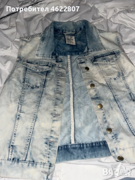 Дънкена жилетка , снимка 1