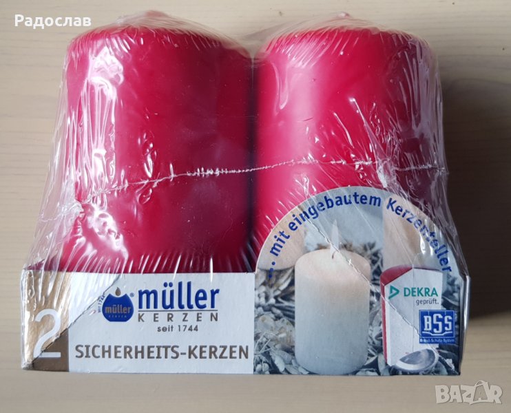 Продавам 2 немски свещи червени нови, снимка 1