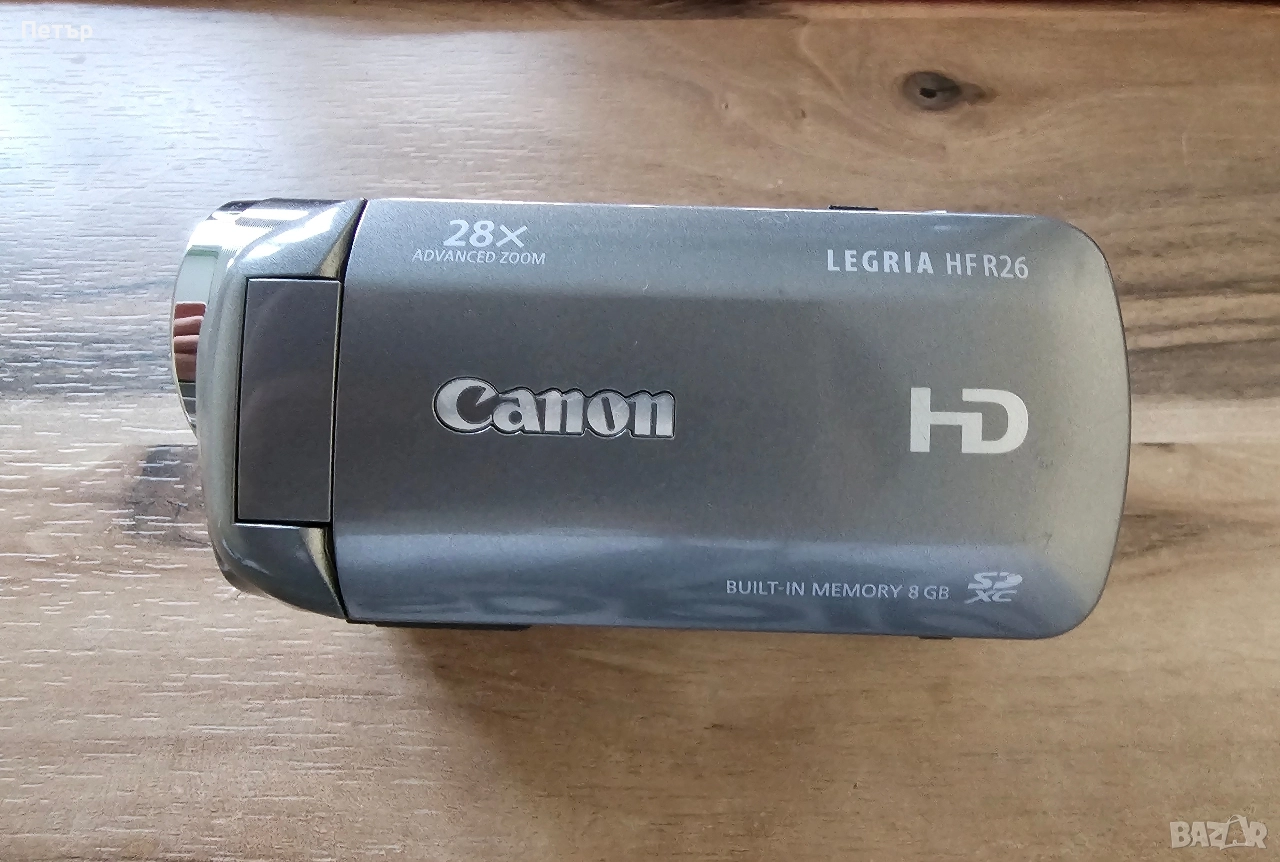 Canon LEGRIA HF R26 E + батерия + зарядно + чантичка, снимка 1