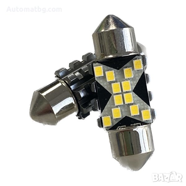 Комплект диодни крушки Automat, C5W, 12-24V, 2бр, снимка 1