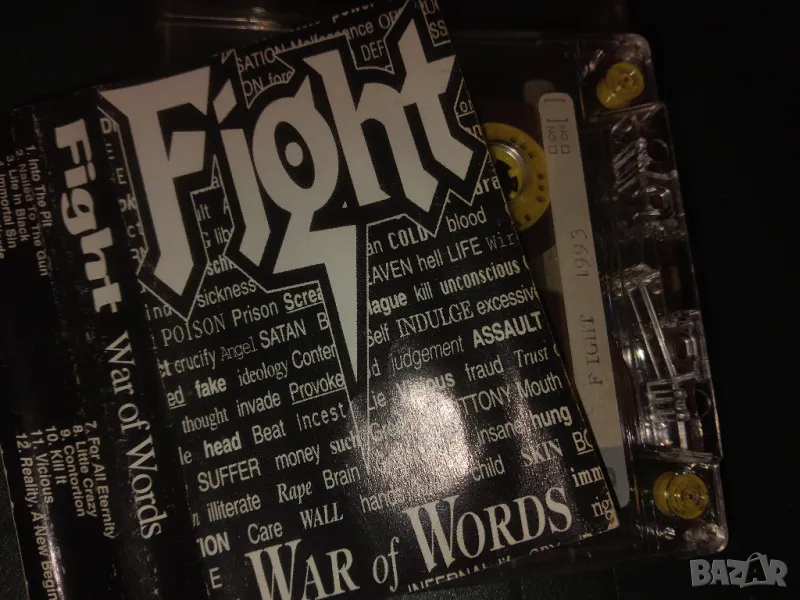 Fight – War Of Words - аудио касета музика, снимка 1