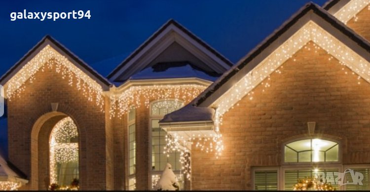 10бр Промо Топло Висящи Коледни Лампи 3 х 60см Украса +1бр Подарък, снимка 1