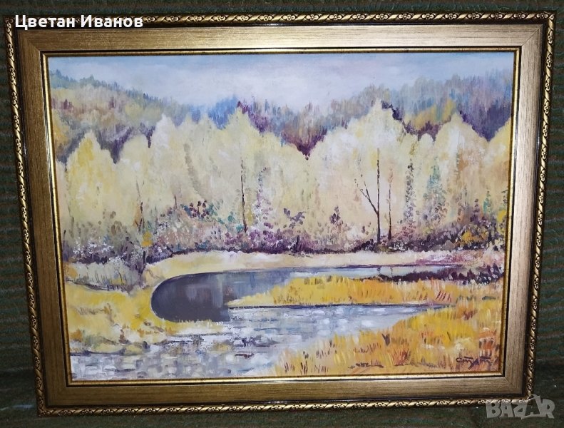 Рисувана картина с размери 50/36, снимка 1