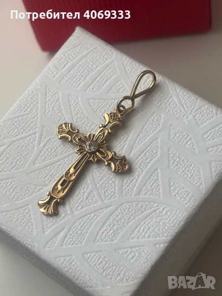 Красив златен кръст 1.52гр 14к, снимка 1