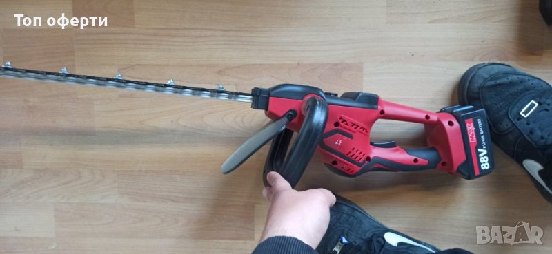 Акумулаторна Ножица Жив Плет Храсторез 88V Батерия 5Аh Зарядно MAX, снимка 1