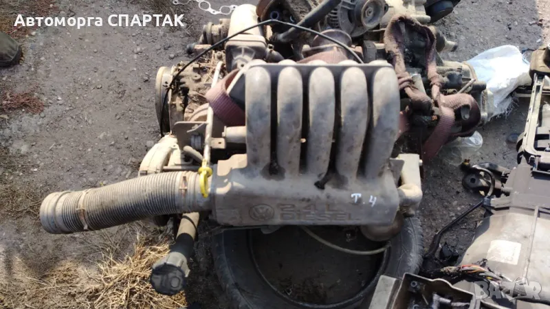 Мотор с кутия Volkswagen T4 2.4 дизел, снимка 1