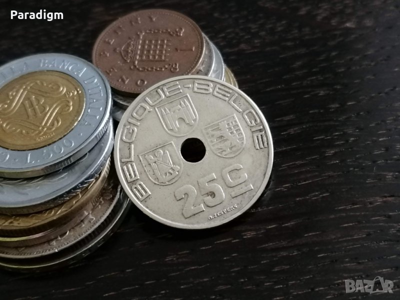 Монета - Белгия - 25 цента | 1938г., снимка 1
