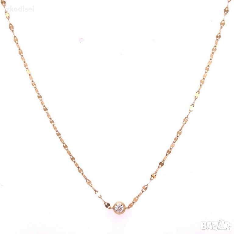 Златно колие 1,24гр. 44,0см. 14кр. проба:585 модел:36325-6, снимка 1