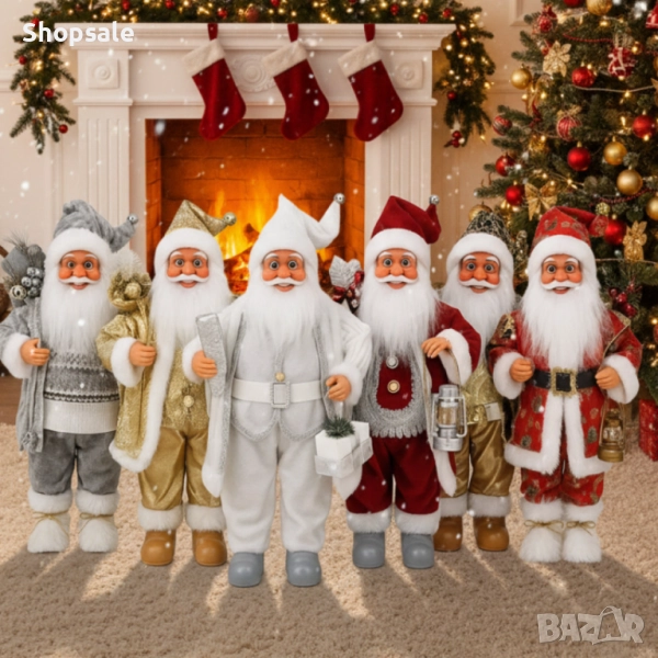 Декоративни фигури Дядо Коледа – Ръчна изработка (50 / 70 / 90 см), снимка 1