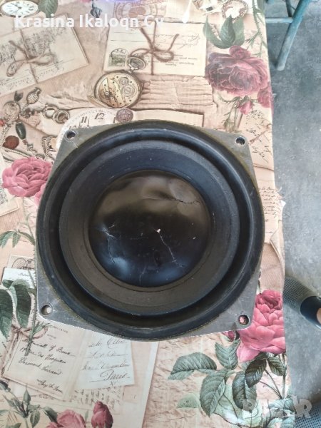 басов говорител от радио техника s300f, снимка 1